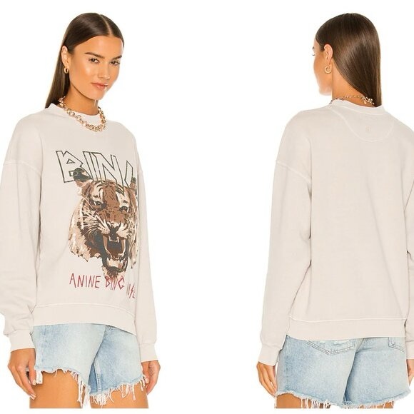 ANINE BING MUSE TIGER SWEATSHIRT WOMEN’S MEDIUM - Picture 3 of 14
